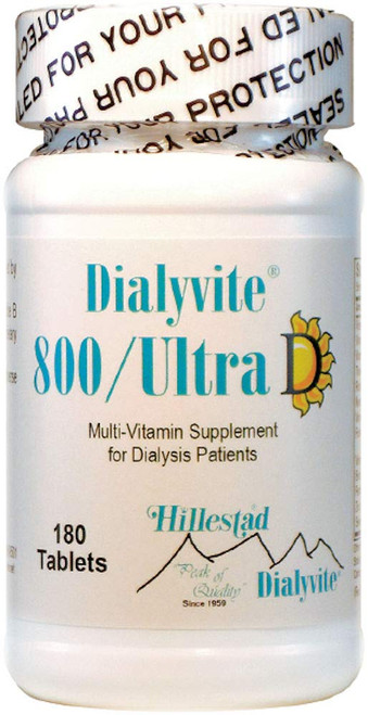 Dialyvite 800 Ultra D Multi-Vitamin Value Bottle - 180 Tablets