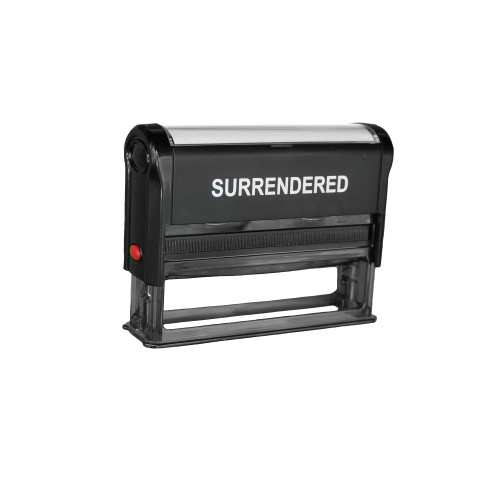 Surrendered Stamp – TxDMV webDEALER Compliant – Essential for Texas Dealership Documentation