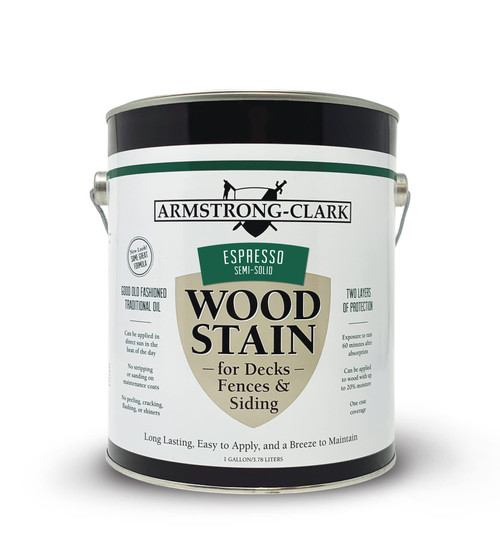 Armstrong-Clark Armstrong Clark Deck and Wood Stain (1 Gallons, Espresso Semi-Solid), (Armstrong_Clark_Stain)