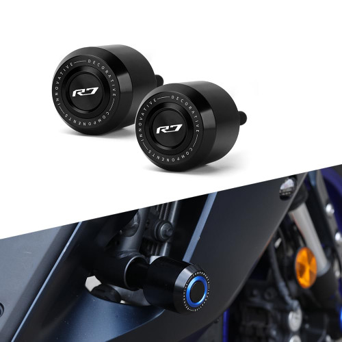 Modeer Compatible with YZF R7 2021 2022 2023 2024 2025 Motorcycle Frame Anti-Collision Falling Protection Slider Crash yzfr7 r 7 Accessories (Black)