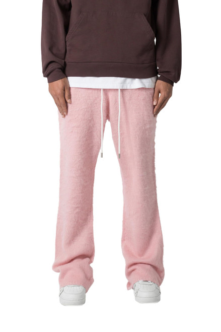 mnml Men's Fuzzy Sweatpants - Pink, L