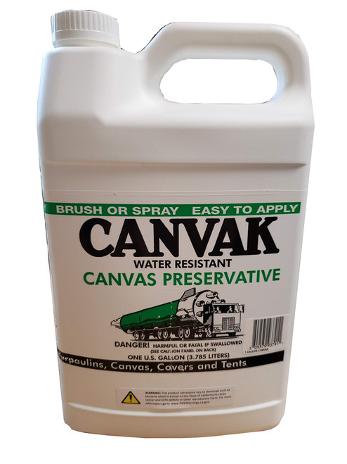 Tarp Nation 1 Gallon Canvak Industrial Quality Water Resistant Canvas Preservative Liquid Wax for Tarps, Tents, and Shelters, Clear