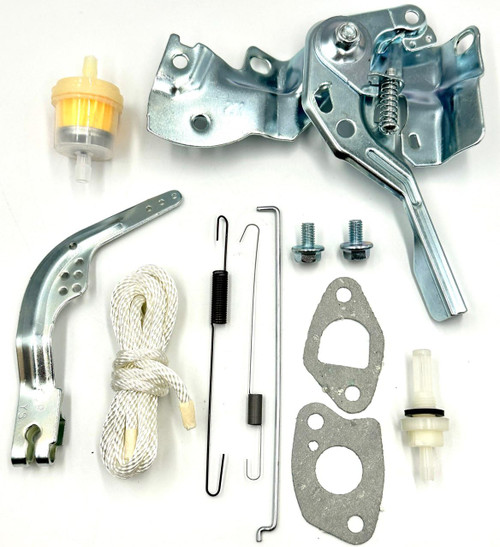 KINDZA GX160 GX200 196cc 212cc Throttle Control Assembly Kit, Lever Arm and Plate Base, Governor Link Rod, Return Springs, Gaskets, Filters, Carburetor Spring Linkage for Honda