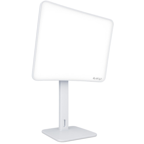 Carex Day-Light Elite Bright Sunlight Therapy Lamp, 10000 LUX Therapy Lamp at 12 Inches, LED Bright White Light with Adjustable Height and Brightness Levels for Mood, White