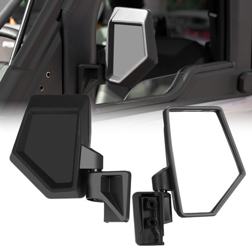 A & UTV PRO Door-Mounted Side Mirrors for 2024 Polaris Ranger 1500 XD Accessories, Adjustable Side View Mirrors Wide Foldable for 24 Ranger XD 1500,Ranger CREW XD 1500,Replace #2889862, 2PCS