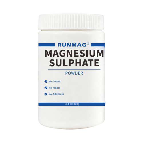 RUNMAG Epsom Salt Magnesium Sulfate Food Grade Powder, 300g per Bottle