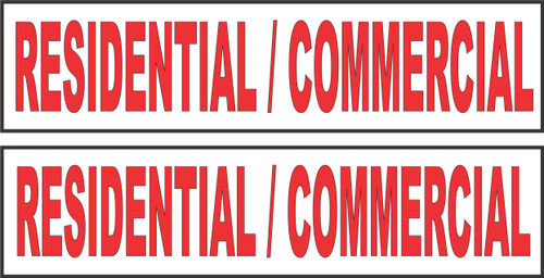 2-6x24 Residential/Commercial Real Estate Rider Sign Red