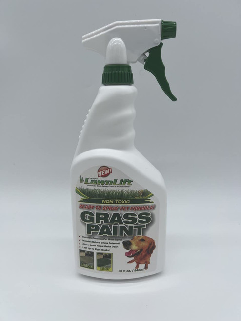 Lawnlift Ready to Spray Lawn Paint. No Mixing Required. Covers up to 100 sq. feet.