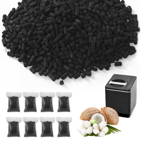 8-Pack Activated Charcoal Refills for Vitamix FC-50-SP Foodcycler Smart Waste Composter - Odor Absorbing Filter Refills Compatible with Vitamix Electric Compost Bin