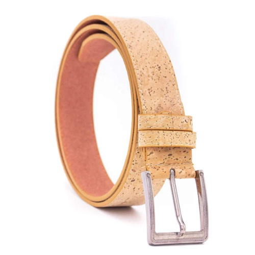 Cork Culture Belt Eco Friendly Sustainable Vegan gift Durable (38), Beige