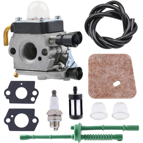 Bynor FS38 Carburetor Kit Fit For Stihl FS38 FS45 FS46 FS55 KM55 FS85 FS80 String Trimmer Weed Eater Parts W/Maintenance Kit Replaces 4137 120 0606 4137 120 0608 4137 120 0614 C1Q S97