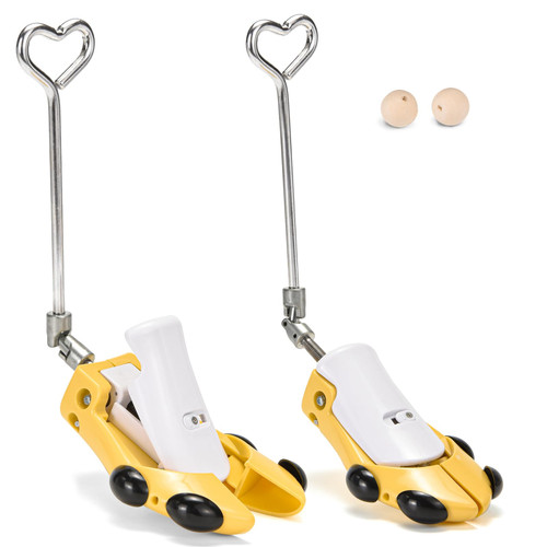 BSZGYU Boot Stretchers for Cowboy Boots Women Men,Shoe Stretcher Adjustable Shoe High Instep&Width Shoe Tree For Thick Wide Feet (Yellow, Men 7.5-13)