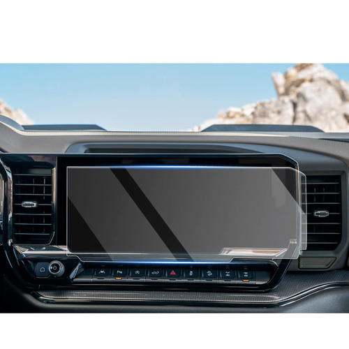 CDEFG 2022-2025 2026 Silverado Sierra Screen Protector for 2024 2025 2026 Silverado 1500 Sierra 1500 2500HD 3500HD Accessories Touch Screen Protector Tempered Glass
