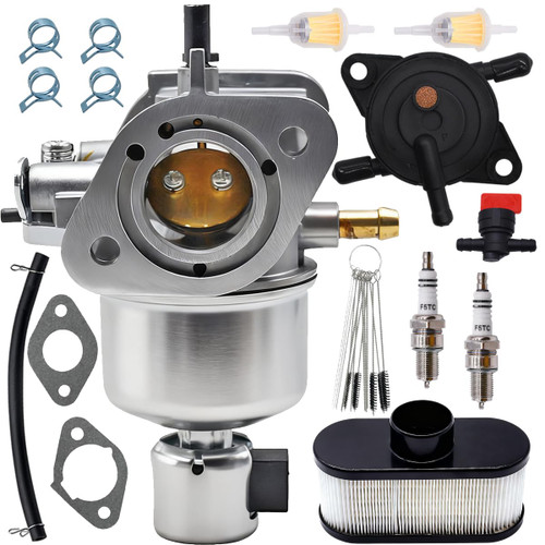 Rebuiman 15004-0827 Carburetor With Air Filter & Fuel Pump Fit for Kawasaki FR600V FS600V FS481V FH580V FS541V Engine Carb Replace 15004-0822 15004-7053 15004-0818 15004-7060