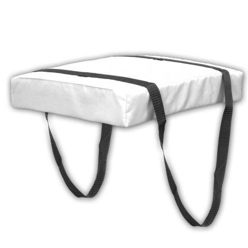 Bradley Type IV Boat Cushion USCG Approved Throwable Flotation Device; Coast Guard Approved Throw Preserver with Foam Cushion; throwable Boat seat Safety Device White