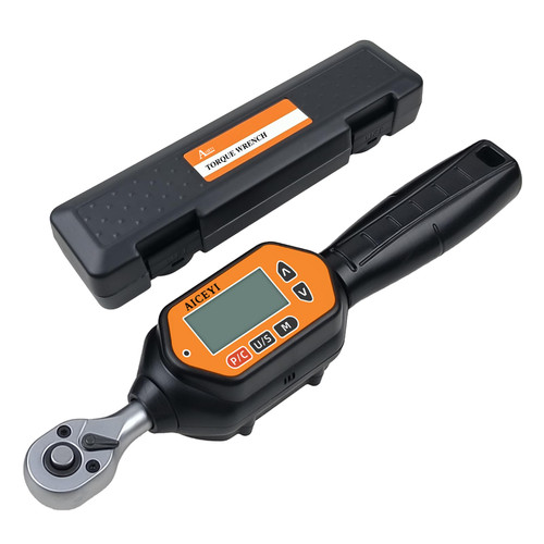 Digital Torque Wrench 1/4 Drive (7.37Ft/ 0.3-10 N.m)±2% High Accuracy Digital Torque Wrench with Buzzer and LED Flash Notification Four Units of Measure Torque Wrenches Digital