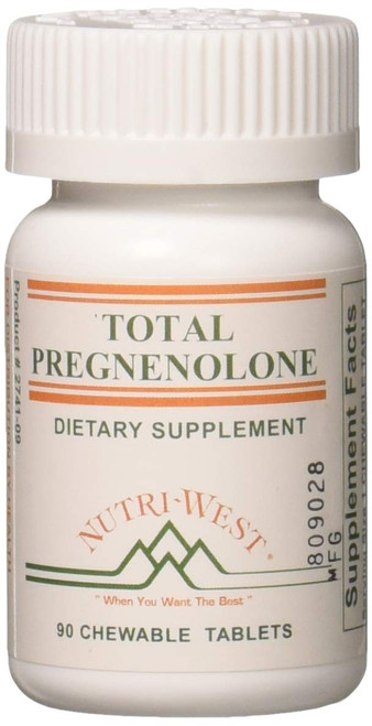 Nutri West Total Pregnenolone - 90 Chewable Tablets Nutri West Total Pregnenolone - 90 Chewable Tablets