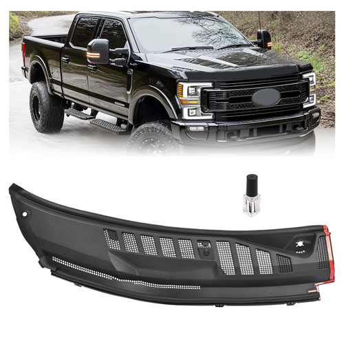 JMTAAT Windshield Wiper Cowl Panel Grille Compatible with 2017-2022 Ford F-250 F-350 F-450 F-550 Super Duty Replacement for HC3Z-25022A68-AA HC3Z-25022A68-AB Front Window Cover Insert Panel Right