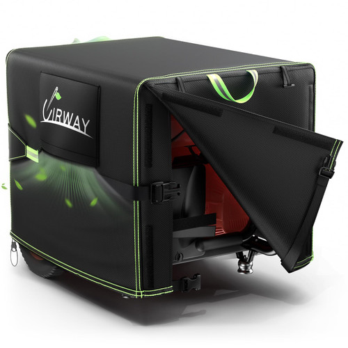 UIRWAY Outdoor Generator Covers Waterproof, 38”L x 28”W x 30”H Large Generator Cover with Central Adjustable Buckles, 600D Heavy Duty Cover for Portable Generator 5000 to 10000 Watt