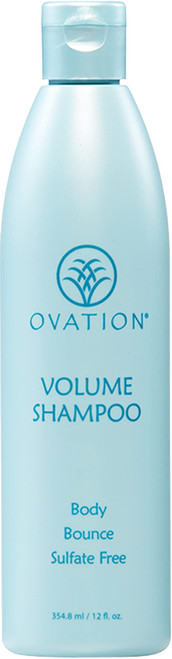 Ovation Hair Volume Shampoo - For Voluminous, Bouncy Hair - 12 oz - Gentle Cleansing and Helps Removes Excess Hair Oil - For Fine, Thin Hair - With Fenugreek, Aloe Vera, Saw Palmetto