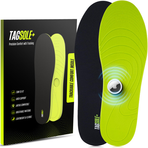 TagSole+ AirTag Shoe Insole - Comfortable & Secure AirTag Shoe Insert for Safety | Airtag Shoe Insole Kids, Elderly & Special Needs – Airtag Hidden Accessory (12-16cm / 4.72-6.30“)