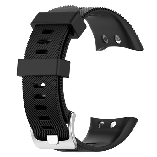 LOKEKE for Garmin Swim 2 Replacement Wrist Band - Replacement Silicone Wrist Watch Band Strap For Garmin Swim 2/ Garmin Forerunner 45S/45 (Siicone Black)