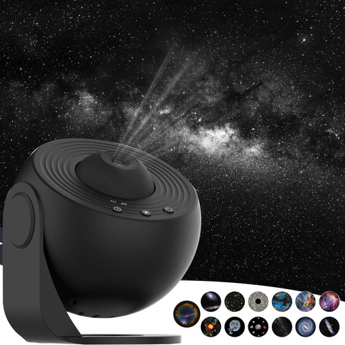 Galaxy Projector for Bedroom,HD Image Star Projector Galaxy Light,13 Film Discs Planetarium Projector with Adjustable Knob, 360° Rotating and Timer for Kids, Ceiling, Gifts, Room Decoration