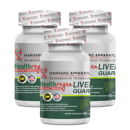 NHDH Harvard Apparatus Regenerative Liver Guard 180 Tablets - Liver Cleanse Detox & Repair, Fatty Liver Support Renew Supplement, 14+ Herbs with Silymarin Milk Thistle, Artichoke, Dandelion and More
