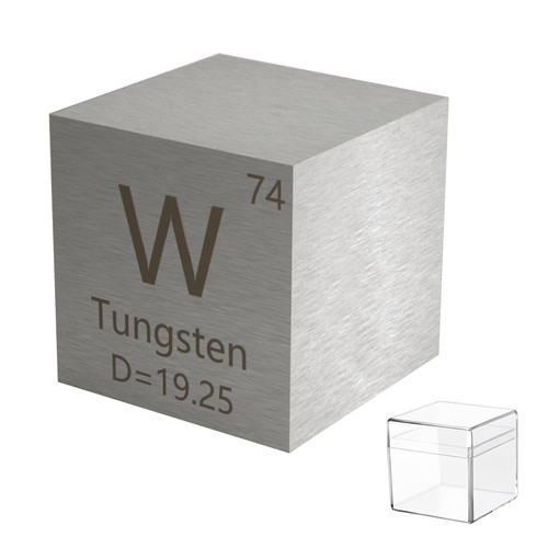 Tungsten Cube 99.95% Element Cube Pure 10mm Density Cube for Element Collections Lab Experiment Material Hobbies Simple Substance Block Display DIY.(W 0.39Inch)