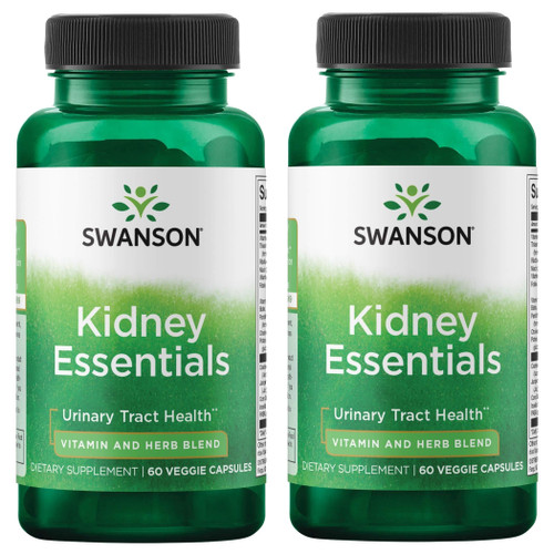 Swanson Kidney Essentials 60 Veg Capsules (2 Pack)