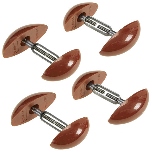 Shoe Stretcher Total of 4 Stretchers, Shape Extenders and Width Extender for Men's & Women's Shoes or Boots, 2 Pairs, Brown
