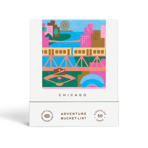 Reach International Outfitters Chicago Adventure Bucket List: 50 Scratch-Off Cards for Outdoor Activities, Tourist Attractions, and Road Trips - Perfect Travel Gift and Guide for Exploring Chicago