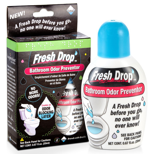 Fresh Drop Poop Odor Eliminator, Toilet Odor Eliminator, One Drop Toilet Deodorizer, Toilet Spray, Air Freshener Spray, 0.67 Fl Oz Each, 3 Pack