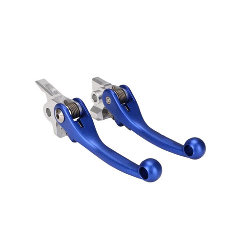 PAJFQC Funparts Brake Clutch Lever Compatible With Gas Gas MC EX 125 250 300 F 350F 450F 2021 2022 2023 Motorcycle Compatible Withging Aluminum Titanium Alloy(Blue)