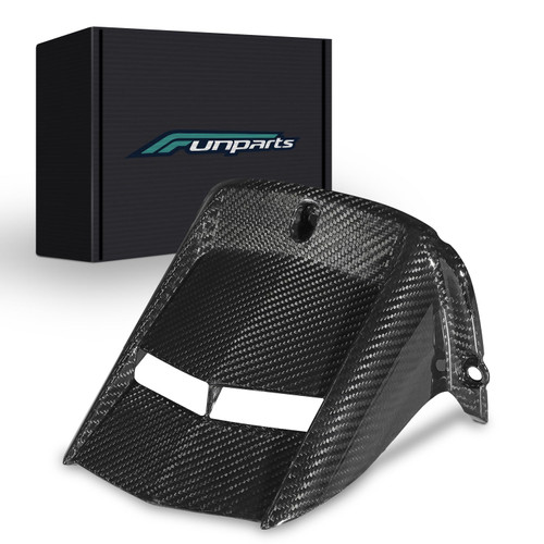 Funparts Motorcycle Carbon Fiber Rear Mudguard Tire Hugger Fender Mud Splash Guard for YZF R6 2017-2020 2022-2025