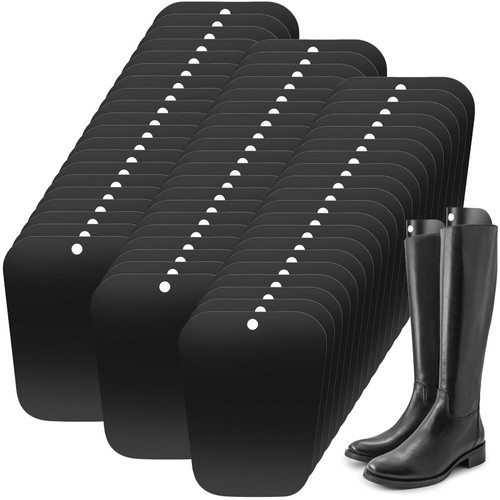 FoldTier 30 Pairs Christmas Boot Shaper Form Inserts Tall Support Boot Stand Insert Holder for Women Men(14 Inch,Black)