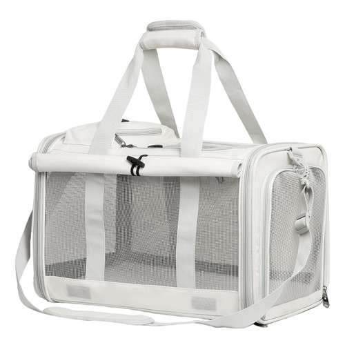 Le city Cat Carrier and Dog Carrier is Designed for Pets Weighing up to 16 lbs.Soft-Sided,Durable and Collapsible Travel Carrier,Breathable Mesh for Ventilation,Adjustable Shoulder Strap for Comfort