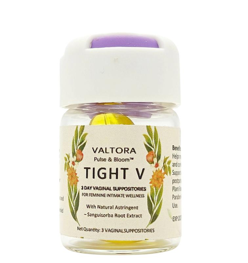 Pulse & Bloom - Tight V Plant-Based Vaginal Wellness Suppositories | 3-Day Refre