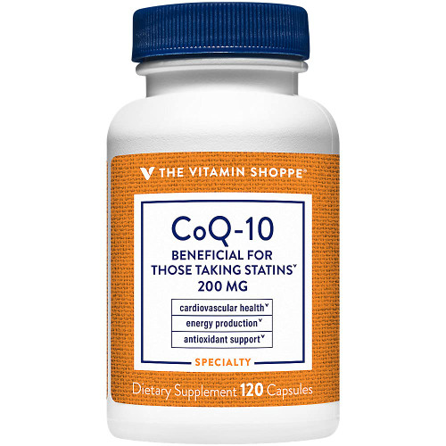 The Vitamin Shoppe CoQ-10 200mg Beneficial for Those Taking (120 Capsules)