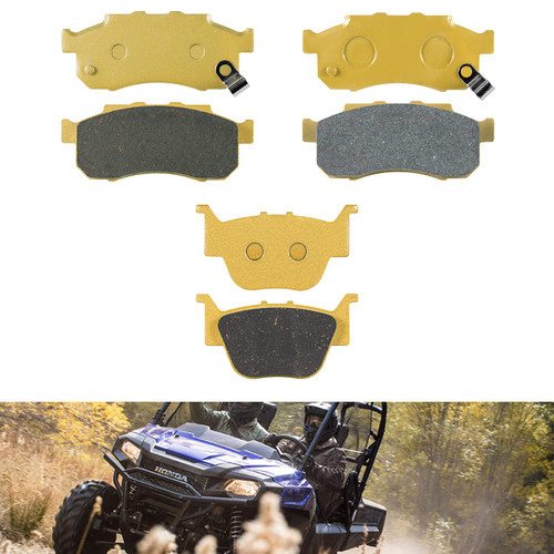 Heavy Duty Front & Rear Ceramic Brake Pad Set for 2014-2021 Honda Pioneer 700 / Honda Pioneer 700-4/2015-2021 Honda Pioneer 500#06435-HN8-016 06452-HL3-A00 06451-HL3-A00 (3 Sets) Heavy Duty Front & Rear Ceramic Brake Pad Set for 2014-2021 Honda Pioneer 700 / Honda Pioneer 700-4/2015-2021 Honda Pioneer 500#06435-HN8-016 06452-HL3-A00 06451-HL3-A00 (3 Sets)