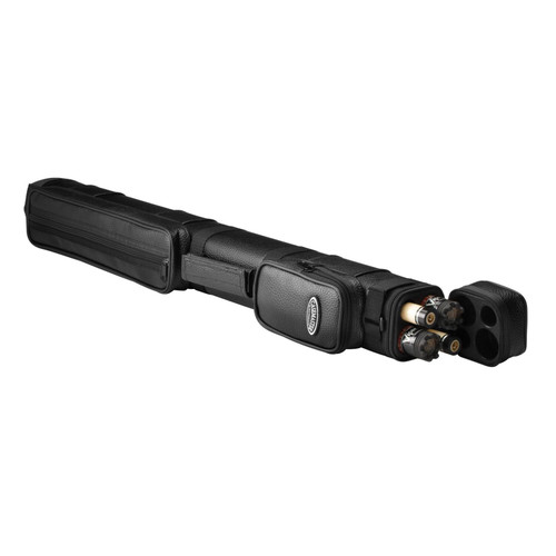 Casemaster by GLD Products Q-Vault Classic Billiard/Pool Cue Hard Case, Holds 2 Complete 2-Piece Cues (2 Butt/2 Shaft) , Black