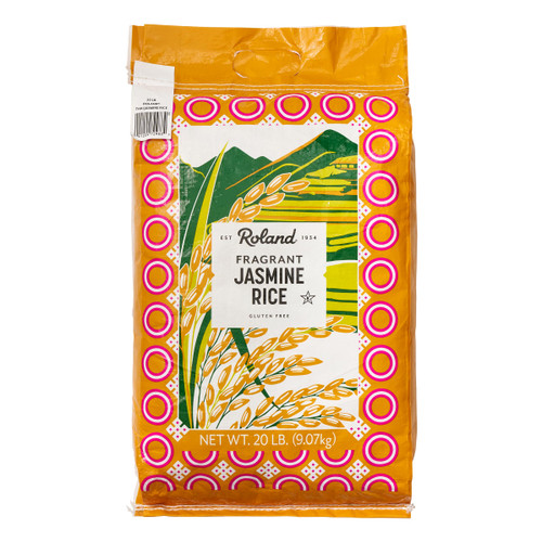 Roland Foods Fragrant Jasmine Rice from Thailand, 20 Lb Bag