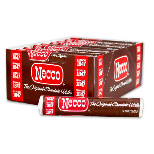 Necco Chocolate Wafers Pack of 24 Rolls