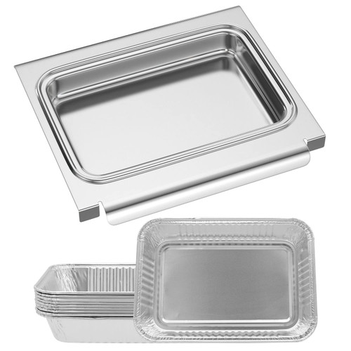 EasiBBQ 67047 Catch Pan Holder with Aluminum Drip Pans for Weber Spirit I&II 200/300 Series, Drip Tray for Genesis II LX200/300 Series, Grease Cup/Tray Replacement Part for Weber 67047 83156 6415 EasiBBQ 67047 Catch Pan Holder with Aluminum Drip Pans for Weber Spirit I&II 200/300 Series, Drip Tray for Genesis II LX200/300 Series, Grease Cup/Tray Replacement Part for Weber 67047 83156 6415