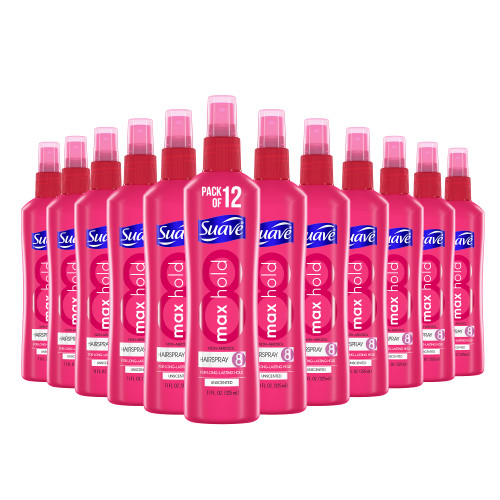 Suave Unscented Non Aerosol Hairspray, Max Hold 11 oz