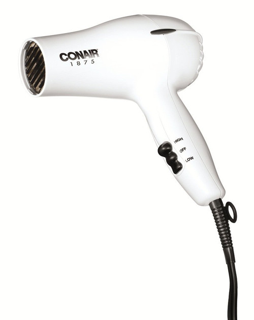Conair Hair Dryer, 1875W Mid-Size Blow Dryer, White