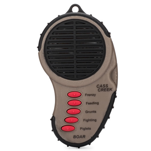 Cass Creek Ergo Electronic Boar Call, Compact Handheld Hunting Caller, Digital Sound Quality, Easy One-Hand Operation, 5 Authentic Calls