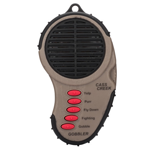 Cass Creek Ergo Spring Gobbler Electronic Game Call, Compact Handheld Turkey Call, Realistic Digital Sounds, Portable Hunting Gear, Easy One-Hand Operation