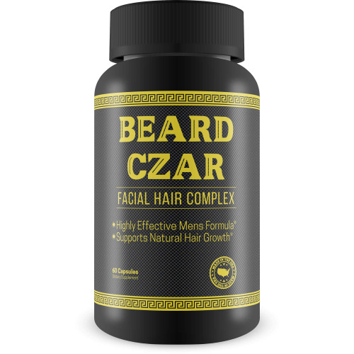 The Beard Czar-Facial Hair Complex- Highly Effective Mens Formula- Supports Natural Hair Growth-Improve Beard Quality and Nourishment-60 Capsules The Beard Czar-Facial Hair Complex- Highly Effective Mens Formula- Supports Natural Hair Growth-Improve Beard Quality and Nourishment-60 Capsules