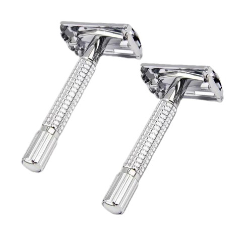 Double Edge Safety Razor for Men & Women Metal Razor With 10 Double Edge Safety Razor Blades- 2 Packs Double Edge Safety Razor for Men & Women Metal Razor With 10 Double Edge Safety Razor Blades- 2 Packs